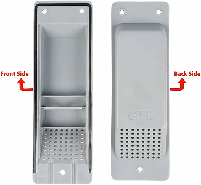 Mytee Products (2 Pack) Shipping Container Air Vent, Cross Flow Ventilation - Light Grey