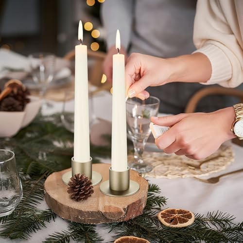 FoldTier 24 Pcs Bronze Taper Candle Holders Bulk for 0.98 Inch Pillar - Image 6