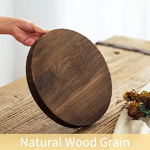 Romadedi Rustic Wood Decorative Candle Tray, 11 in - Image 6