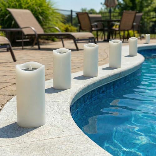 Livinlarge Large Solar Candles Outdoor Waterproof,Flameless Votive Candle - Image 7