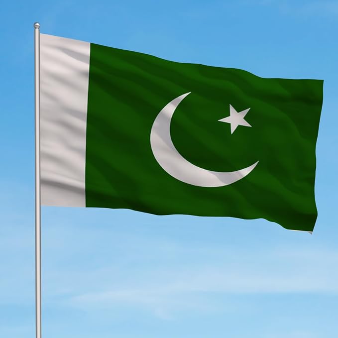 AhfuLife 2 Pcs Pakistan Flag 3x5 Ft, Large Pakistan National Flags for Outside - Double Side with Brass Eyelets for Olympic Party Decorations, Bar Garden Street Decoration Indoor Outdoor