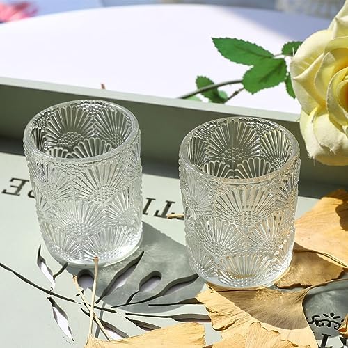 Woho 24pcs Clear Votive Candle Holders, Glass Tea Lights Candle Holder for Wedding Table Centerpiece, Vintage Tealight Candle Holder Decor for Anniversary, Bridal Shower Christmas Party - Image 6