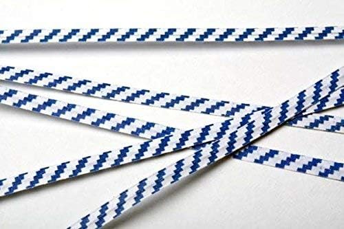 2000 11" Twist Ties Plastic Coated No Rip Paper Ties Cello General Use (Blue & White)