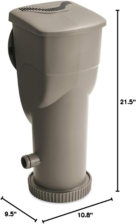 Funsicle SkimmerPlus 1,500 GPH Filter Pump for Above Ground Swimming Pools | 2-in-1 Filter Pump and Skimmer System for Easy Pool Cleaning & Maintenance, Sidewall-mounted design with Filter Cartridge