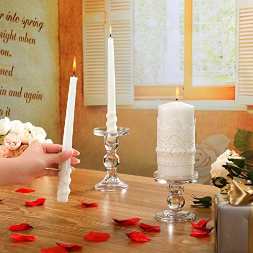 Irenare Unity Candles for Wedding Ceremony with Holder,Classic Style - Image 6