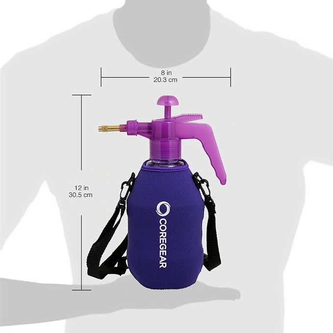 (Ultra Cool™ XLS) USA Misters 1.5 Liter Mister & Sprayer Personal Water Pump with Full Neoprene Jacket and Built-in Carrying Strap