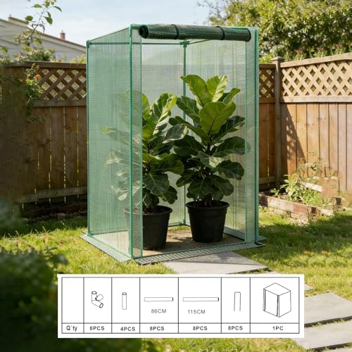 4'x4'x6' Crop Cage Plant Protection Netting Tent | Easy Installment Mesh Tent with Zippers for Vegetables Fruits and Plant | Suitable for Garden Yard and Lawn - Image 7