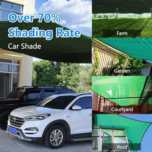 90% Blackish Green Shade Cloth, 3.3 x 10 ft with Reinforced Grommets - Image 7