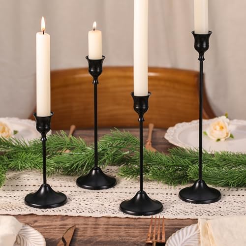Candlestick Holders, Black Taper Candle Holders 12 Pack for Table Decor - Image 6