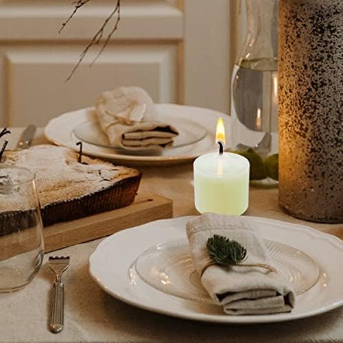 12 Hours 2.0 Inch Ivory Votive Candles, 24 Packs Small Unscented Wax Candles for Weddings Party Spa Emergency Home (2 Inch, 24 Packs, Ivory) - Image 6