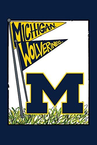 Collegiate Garden Flag (Michigan Wolverines Mascot)