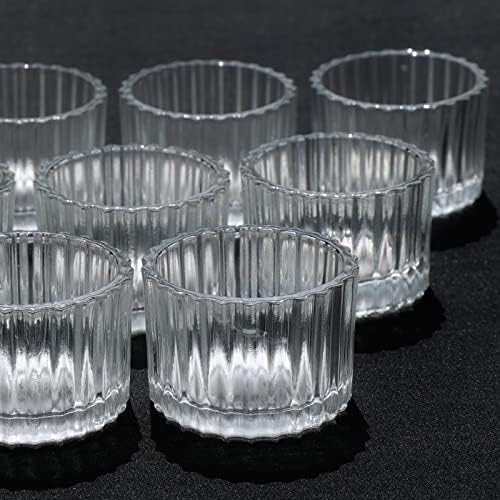 VOHO Tealight Candle Holder Set of 24, Clear Glass Tea Lights Candle Holder - Image 7