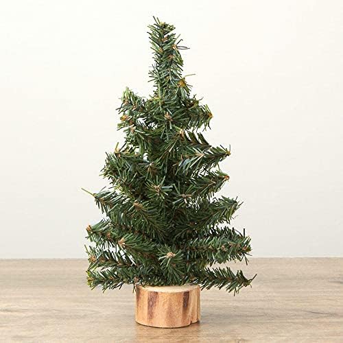 Pack of 4 Small Artificial Canadian Pine Christmas Trees by Factory Direct Craft - Mini 8 inch Pine Trees with Wood Bases - Add to Holiday Décor and Decorations in Home or Office - Image 6