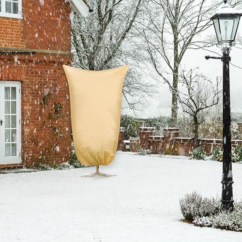 SCRUBIT Plant Covers Freeze Protection, 47.2 X 70.8 in. Frost Cloths for Outdoor Plants Fruit Trees & Shrubs with Zipper and Drawstring, Thick Winter Plant Covers - 2 Pack Tree Frost Blankets - Image 6