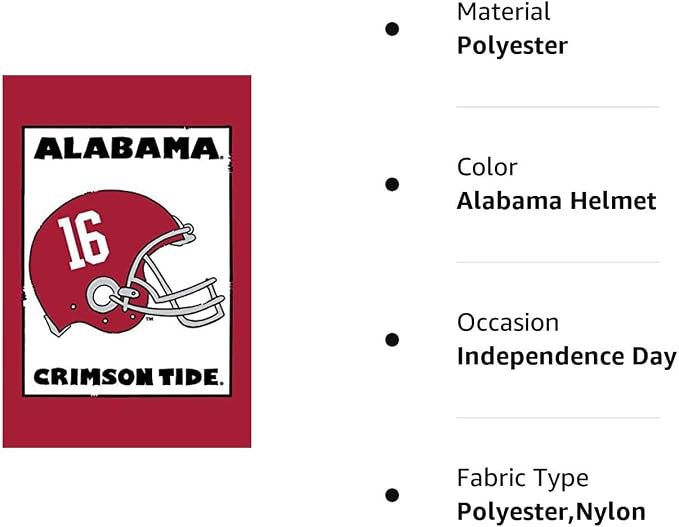 Magnolia Lane Collegiate Garden Flag (Alabama Helmet)