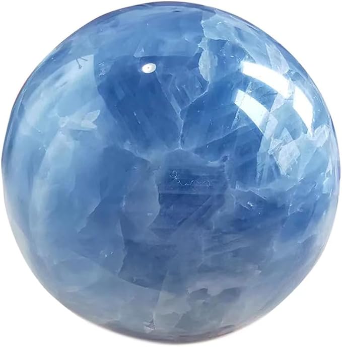 1.6-2 inch Natural Celestite Crystal Ball with Stand, Polished Crystal Sphere