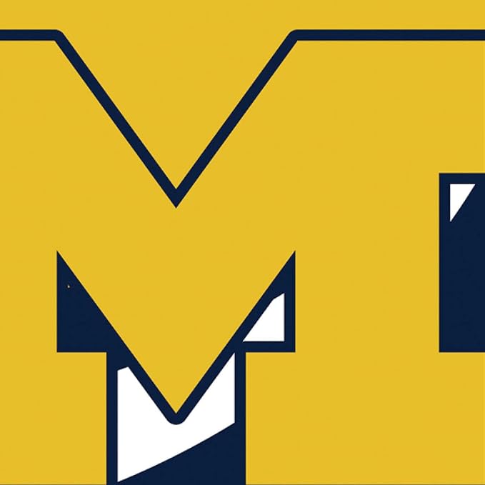 NCAA University Of Michigan House Flag, 28 x 44, Double Sided Garden Flags for Outside, Outdoor College Flags & Banners for Gardens Patio, Indoor Wall Decor Flag for Room