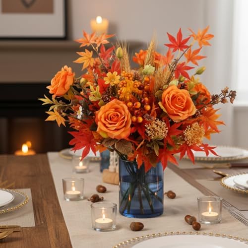 Glass Ribbed Cylinder Vase Set of 6,Bud Vase for Wedding Centerpieces,Clear Ribbed Glass Flower Vases Bulk,Hurricane Floating Candle Holder 4 Inch,Decorative Vases for Home Decor(Blue) - Image 6