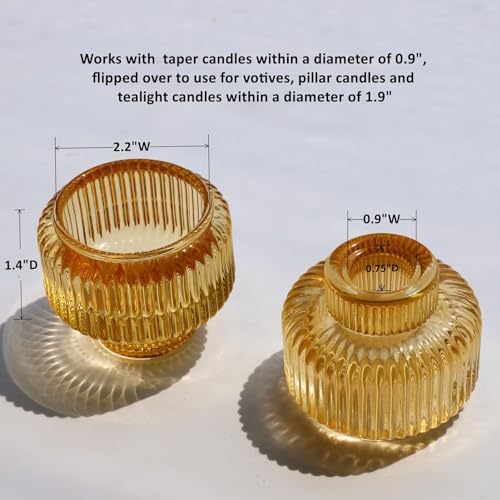 Woho 8pcs Gold Candle Stick Candle Holder, Votive Candle Holder for Home - Image 6