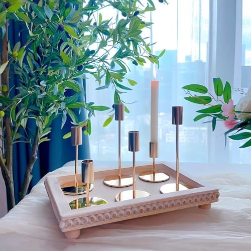 Gold Candlestick Holders Bulk, Taper Candle Holders 15Pcs, 3 Heights - Image 6