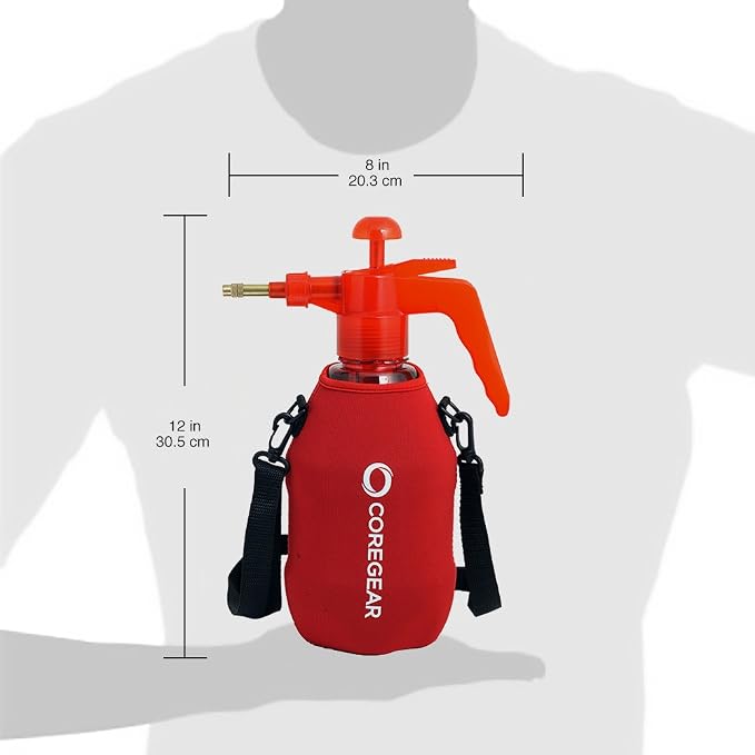(Ultra Cool™ XLS) USA Misters 1.5 Liter Mister & Sprayer Personal Water Pump with Full Neoprene Jacket and Built-in Carrying Strap
