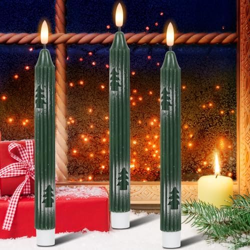 Wondise Christmas Flameless Taper Candles with Remote and Timer - Image 7