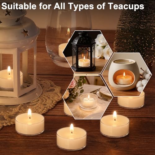 Tea Lights Candles, Votive Candles Bulk 100 Pack, 4 Hour - Image 7