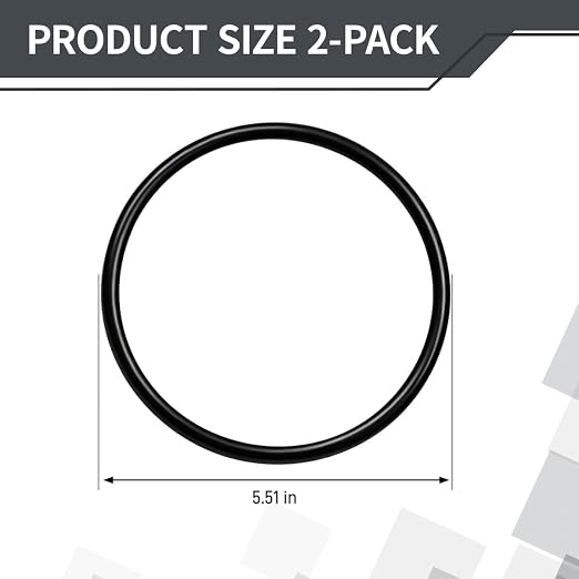 R0480200 Lid O-Ring for Jandy Zodiac VS FloPro and FHPF Pool Pump | Fits FHPM Series Pool and Spa Pumps, Models VSFHP085AUT VSFHP085JEP VSFHP165AUT VSFHP165JEP, With Silicone Grease 2-Pack