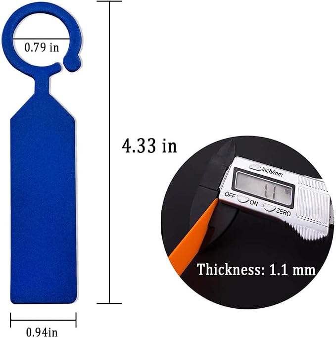 MHY 100 Pcs Thick Plastic Plant Labels - Garden Waterproof Plant Tree Tags - 4.3 inch Color Hanging Plant Markers for Plants, Potted Plants, Nurseries, Trees,Gardening