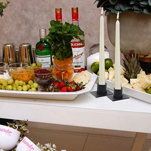4Pcs Black Retro Candle Holders, Candlestick Holder - Image 6