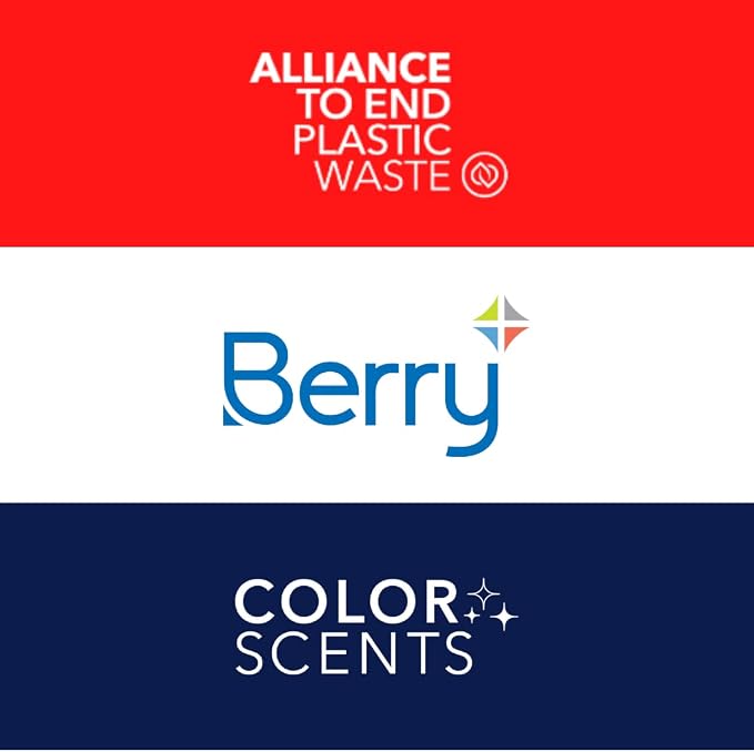 Color Scents Small Trash Bags - 4 Gallon, 80 Bags (1 Pack of 80 Count), Twist Tie - Lavender Bag with Lavender Scent with Microban