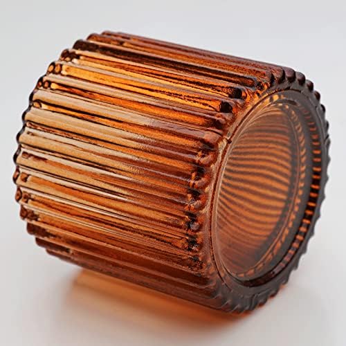 VOHO Set of 12 Amber Candle Holder for Fall Thanksgiving Wedding Decor - Image 7