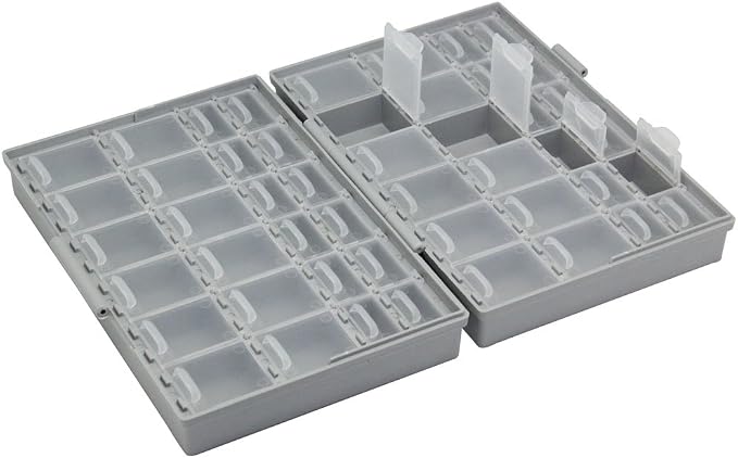 2 AideTek BOXALL48 lids Empty Enclosure SMD SMT Organizer Surface Mount Organizer lid 1206 0805 0603 0402