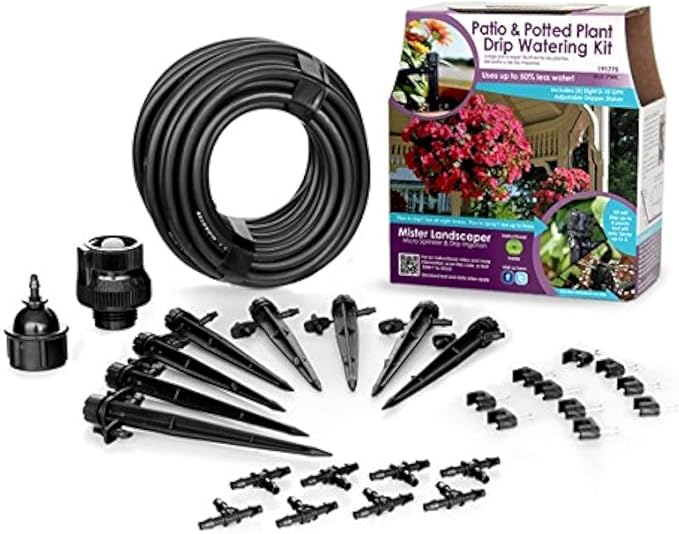 Mister Landscaper Patio & Potted Plant Drip Watering Kit