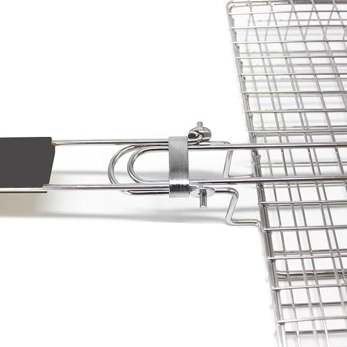 BBQ Grilling Basket - Fish Grill Basket & Rack - Outdoor Accessories
