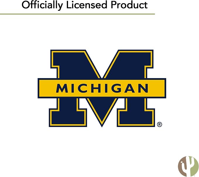 Desert Cactus University of Michigan Flag - 3 x 5 Feet UM Wolverines Banner, Indoor/Outdoor Durable Fabric Display(Design 1)