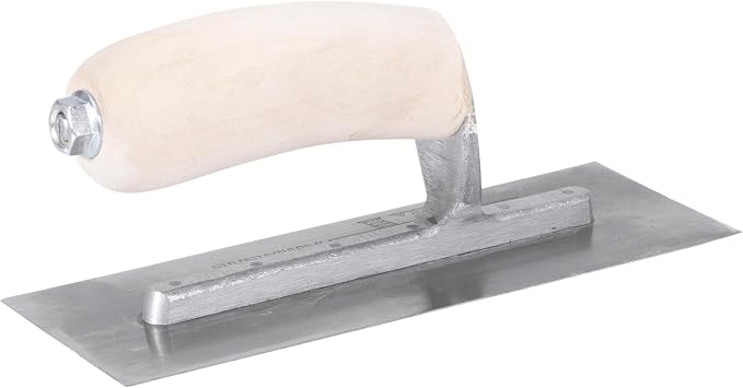 MARSHALLTOWN Mini Margin Trowel, 8 x 3 Inch High Carbon Steel Blade, Concrete Finishing Trowel with Wood Handle, Made in USA, 11