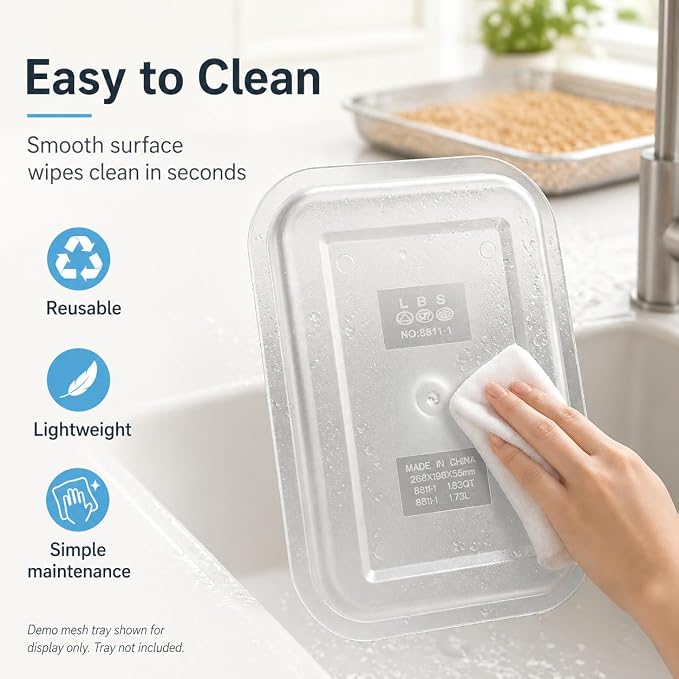 Sprouts Growing Acrylic lid for 2-Tier 12.4 inch Trays, Microgreens Growing lid, Seed Sprouting Sprouts for Beans Alfalfa Broccoli Wheat Grass