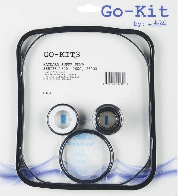Aladdin Pool Pump Repair Kit 3 for Hayward Super Pump 1600/2600/2600x