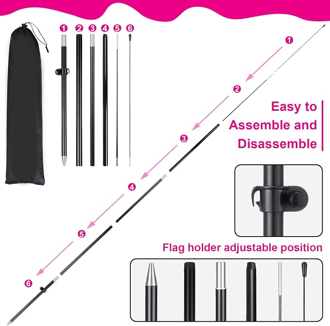 Hahafelt 2 Sets Lemonade Open Feather Flag for Business Advertising 8 ft Feather Flag Sign with Flagpole Ground Stake Portable Bag Lemonade Banner for Outside Park Garden Restaurant(Rose Pink)
