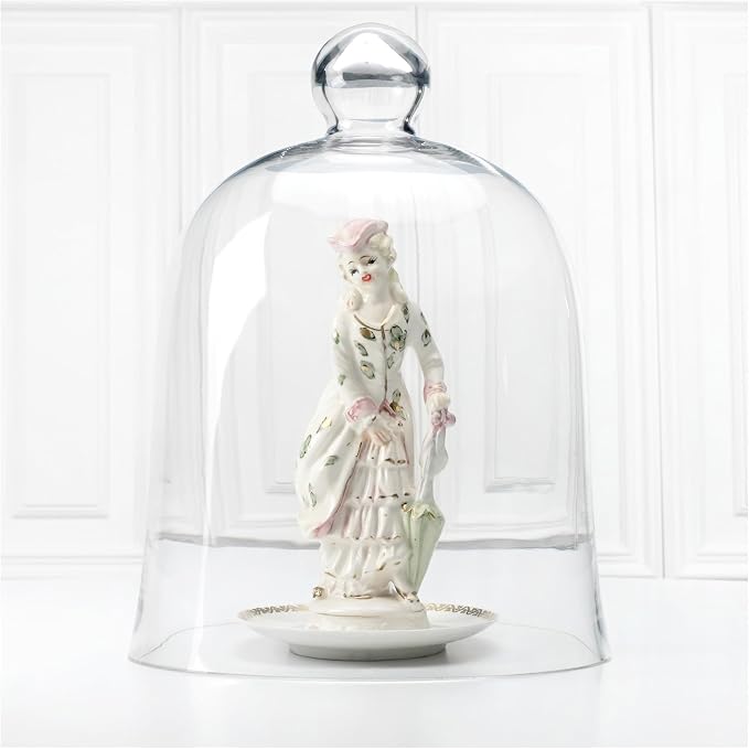 Plymor 10" x 13" Bell Jar Glass Display Dome Cloche (Interior Size 9.5" x 10.5")