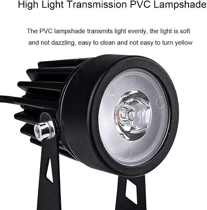 SUNLONG Solar-Powered Cast Aluminium Warm White LED Spotlight for Outdoor Garden Yard Landscape Tree Uplight Downlight