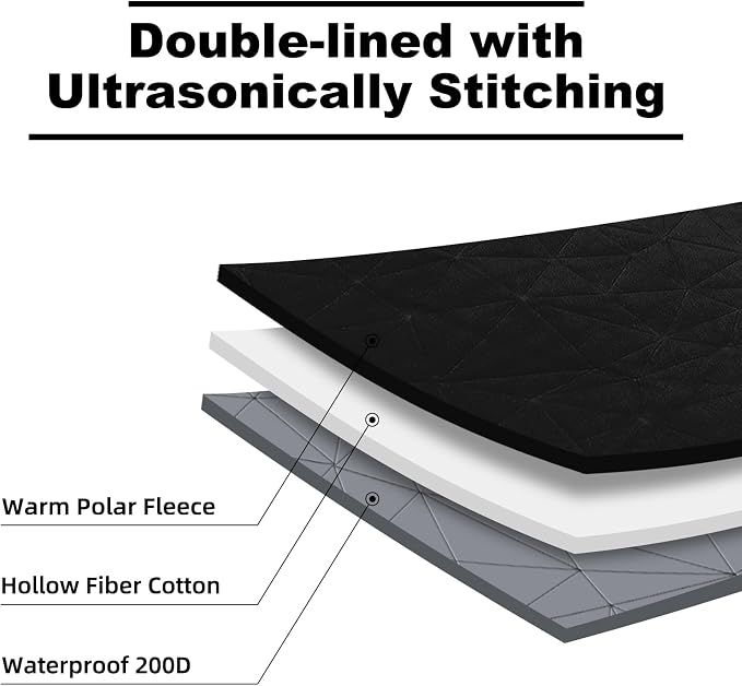 Large Waterproof Outdoor Blanket Thick Fleece 80" x 58" | Windproof Stadium Blanket, Wearable Poncho, Machine Washable for Camping, Car, Pet, Picnics - Starry Gray