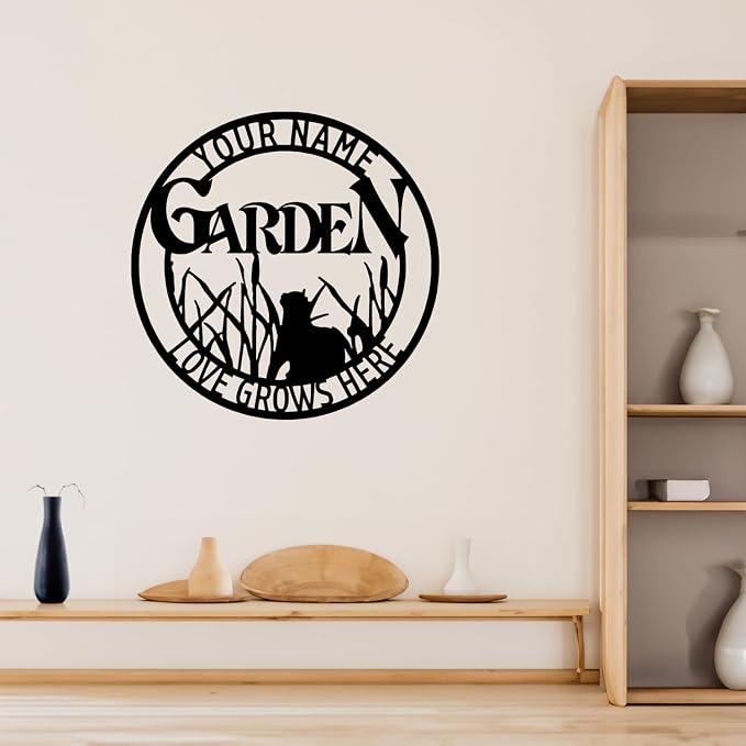 Yard Balcony Cottage Living Room Park Ornament Wall Decoration,Personalized Custom Metal Sculpture Sign Bird for Wedding,Memorial Day Monogram Signs for Garden