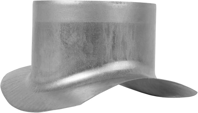 Repa Market Round 90 Degree Splitter for 8” Duct - 4" Outlet Branch Connector - Galvanized Steel Saddle Takeoff, Heavy Duty Supply/Exhaust Air Ventilation Duct Work Collar, Range Hood Duct Adapter