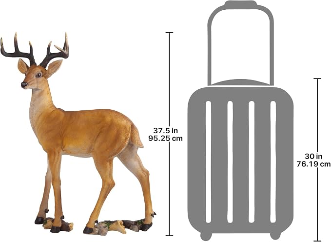 Design Toscano Woodland Buck Deer Statue