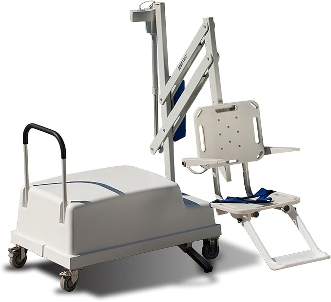 S.R.Smith 202-0000 PAL2 Fixed-Portable Swimming Pool Lift with Integrated Arm Rests