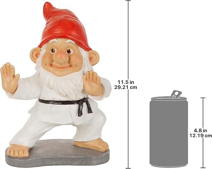 Design Toscano Karate Kobi Martial Arts Garden Gnome Statue