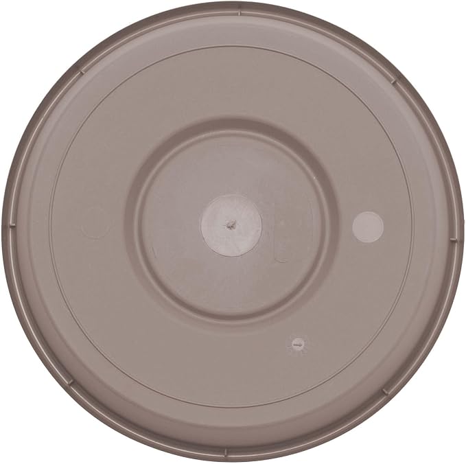 Bloem 8" Terra Round Plant Saucer, Lightweight UV-Resistant Resin Outdoor & Indoor Flower Pot Tray - Fits 8-inch Planter Pots, Pebble Stone