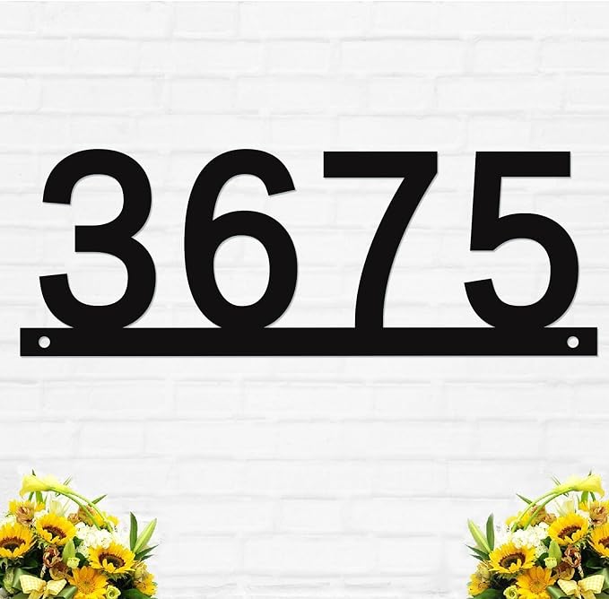 Personalized Metal Name sign, Custom House Number Sign, Address Numbers for House, Metal Address Name Sign, Address Plaques for House Number, Housewarming Gift,Address Plaques for House Numbers